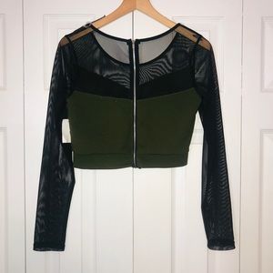 Mesh crop top